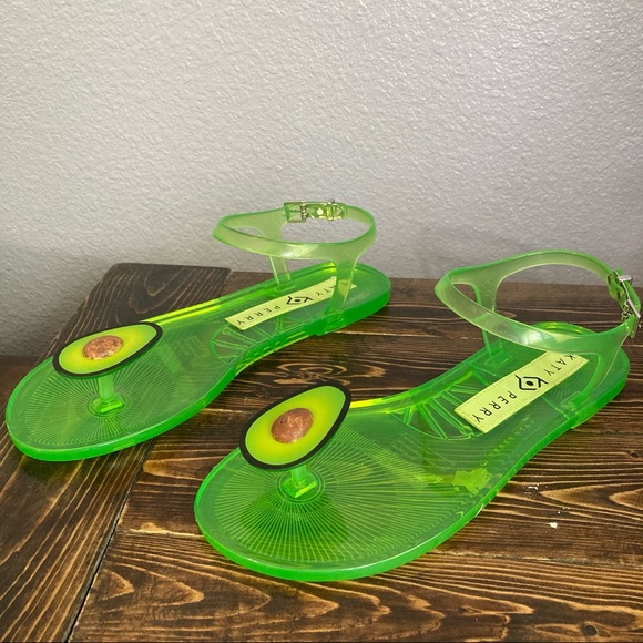 Katy Perry The Geli Avocado Thong Sandals Size 37 - Picture 2 of 5